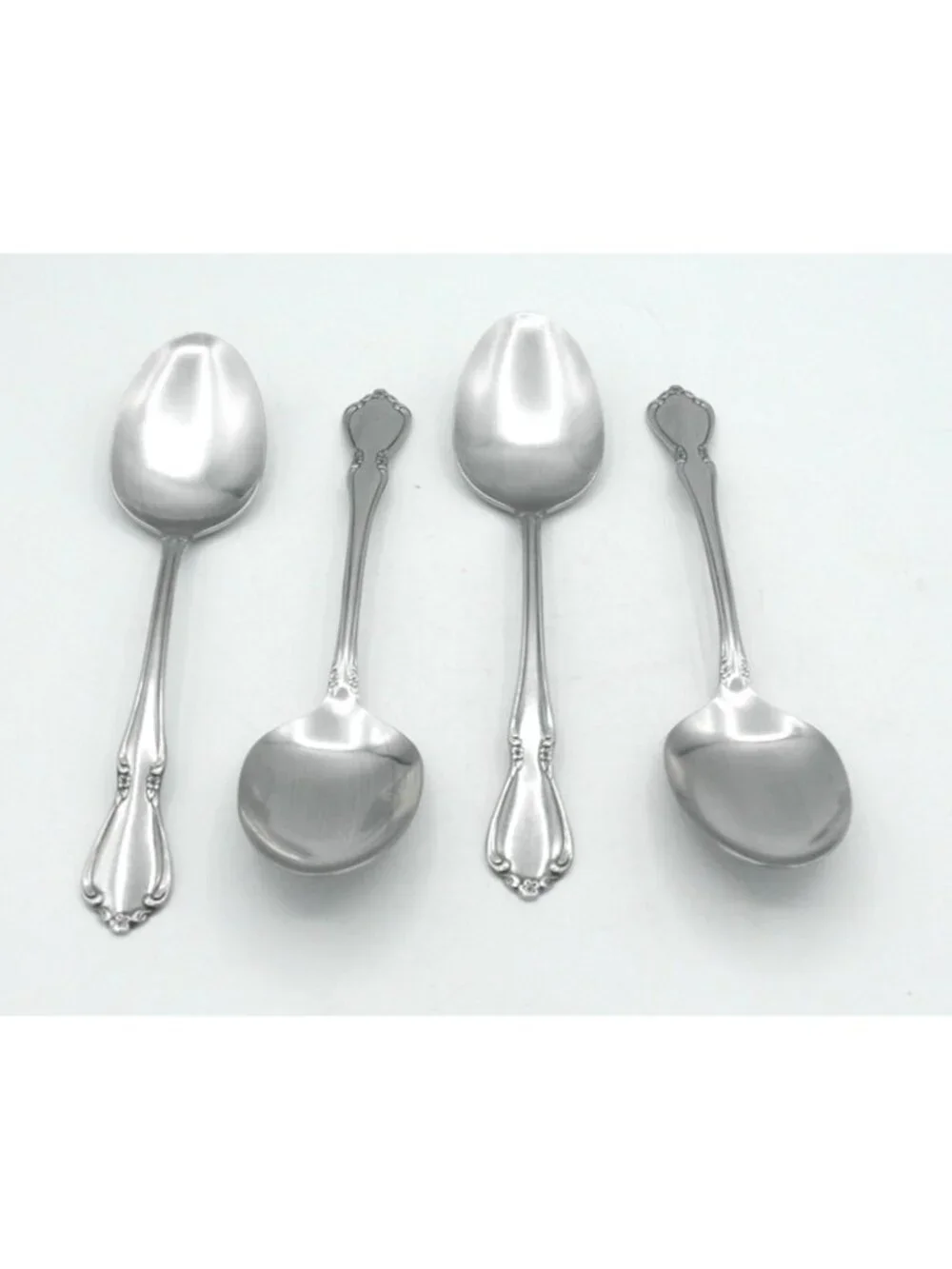 Chateau Stainless (glossy) Oneida 8-1/2 Inch Casserole Spoons Set of 4: OHSCHAT